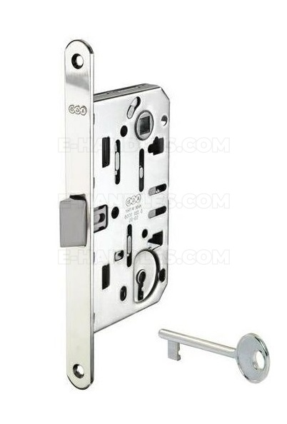 Zamek AGB Mediana EVOLUTION na klucz 90/35 nikiel połysk F18 B011013506, symbol B011013506